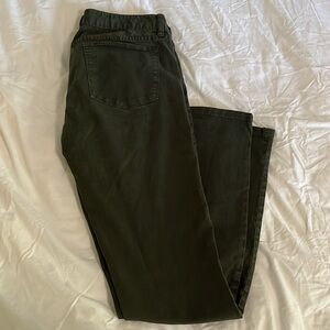Green J. Crew Toothpick Pants